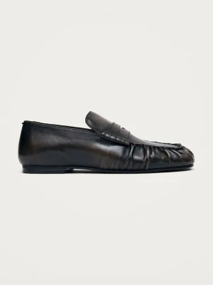 Alohas loafersy damskie skórzane Aven brązowy