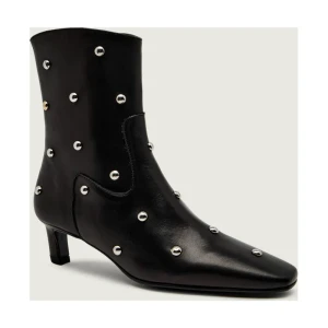 Alohas Skórzane botki na szpilce