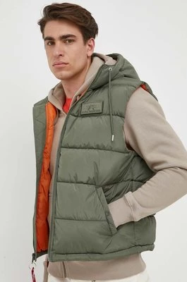 Alpha Industries bezrękawnik męski kolor zielony zimowy 118110.01-SageGreen