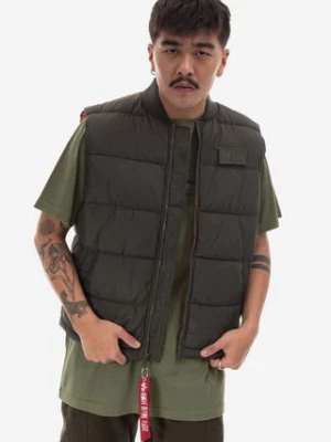 Alpha Industries bezrękawnik Puffer Vest męski kolor zielony przejściowy 118109.142-ZIELONY