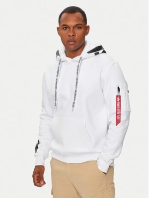 Alpha Industries Bluza 126803 Biały Regular Fit