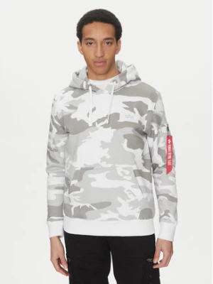 Alpha Industries Bluza Back Print 178318 Szary Regular Fit