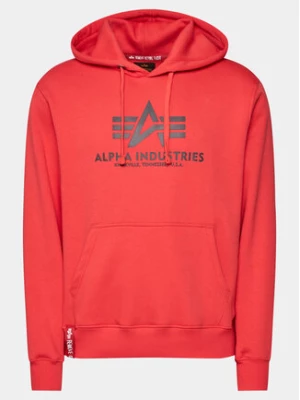 Alpha Industries Bluza Basic 178312 Czerwony Regular Fit
