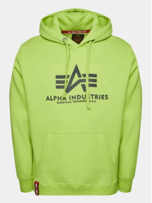 Alpha Industries Bluza Basic 178312 Zielony Regular Fit