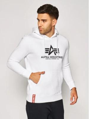 Alpha Industries Bluza Basic Hoody 178312 Biały Regular Fit