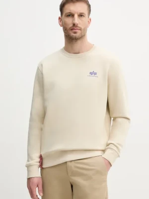 Alpha Industries bluza Bluza Alpha Industries 188307 03 męska kolor beżowy gładka 188307