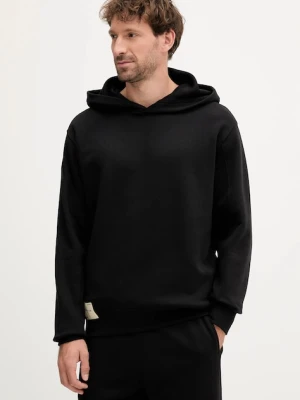 Alpha Industries bluza męska kolor czarny z kapturem gładka 156335.03