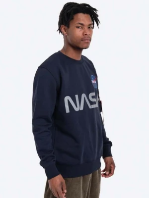 Zdjęcie produktu Alpha Industries bluza męska kolor granatowy z nadrukiem 178309.07-GRANATOWY