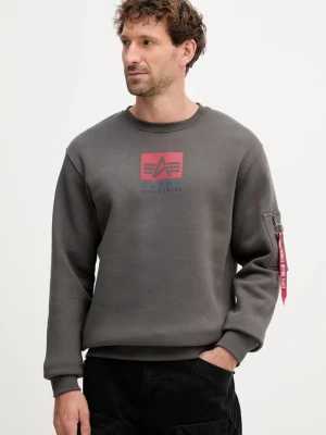 Alpha Industries bluza męska kolor szary z nadrukiem 148311.684