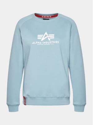 Alpha Industries Bluza New Basic Sweater 196031 Błękitny Regular Fit