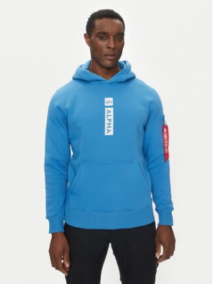 Alpha Industries Bluza Puff Print 146338 Niebieski Regular Fit