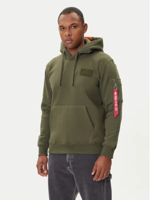 Alpha Industries Bluza Red Stripe 178314 Zielony Regular Fit
