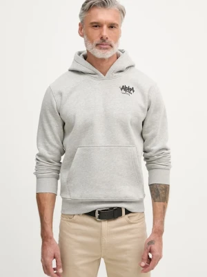 Alpha Industries bluza z kapturem męska z bawełną Signature