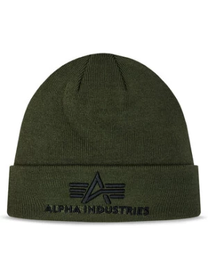 Alpha Industries Czapka 3D Beanie 168910 Zielony