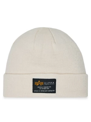 Alpha Industries Czapka Crew Beanie 128924 Biały