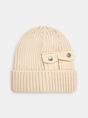 Alpha Industries czapka Utility Beanie kolor beżowy  138904