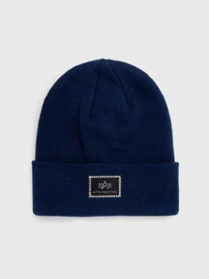 Zdjęcie produktu Alpha Industries czapka X-Fit Beanie kolor granatowy 168905.07-rep.blue 168905.07