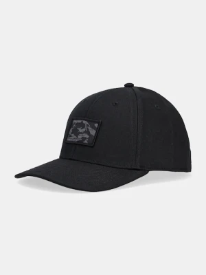 Alpha Industries czapka z daszkiem bawełniana Crew Camo Cap kolor czarny z aplikacją 156903