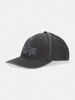 Alpha Industries czapka z daszkiem jeansowa DTM Logo Baseball czarny
