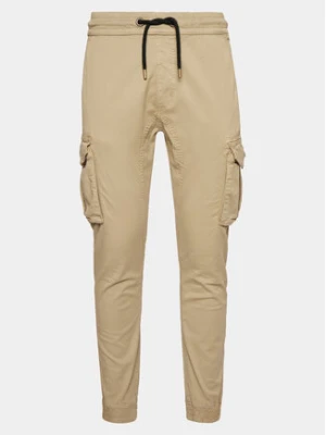Alpha Industries Joggery Twill 116202 Beżowy Slim Taper Fit