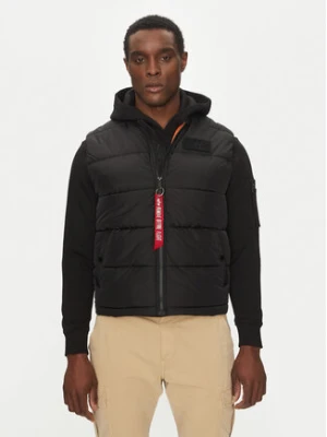 Alpha Industries Kamizelka 118109 Czarny Regular Fit