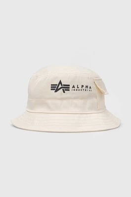 Alpha Industries kapelusz kolor beżowy