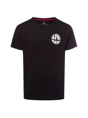 Alpha Industries Koszulka męska Mężczyźni Bawełna czarny nadruk,