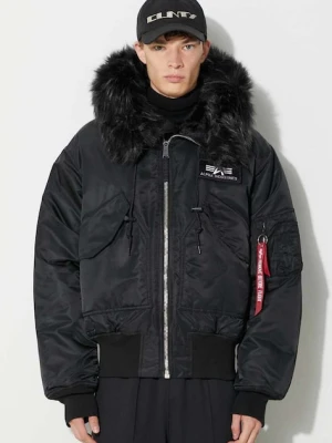 Alpha Industries kurtka 45P Hooded Custom męska kolor czarny zimowa 113145.515