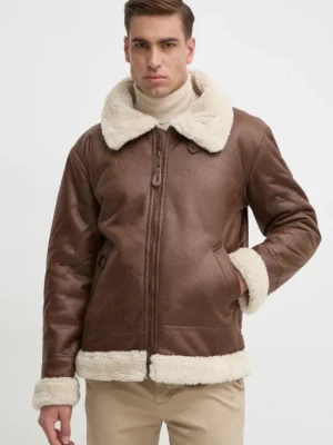 Alpha Industries kurtka B3 FL męska kolor brązowy przejściowa 143106
