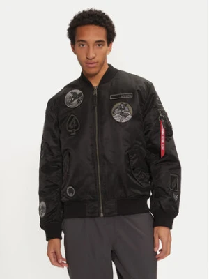 Alpha Industries Kurtka bomber 138104 Czarny Regular Fit