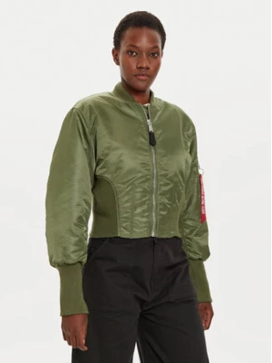 Alpha Industries Kurtka bomber 148003 Zielony Regular Fit