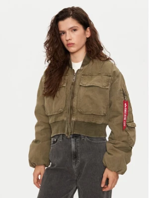 Alpha Industries Kurtka bomber 148008 Khaki Regular Fit