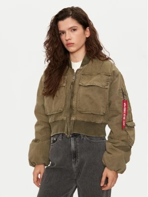 Alpha Industries Kurtka bomber 148008 Khaki Regular Fit