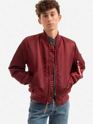 Alpha Industries kurtka bomber ALPHA INDUSTRIES MA-1 VF męski kolor bordowy przejściowa 191118.184-BORDOWY