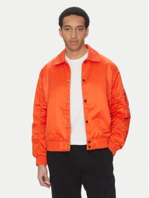 Alpha Industries Kurtka bomber Coach Logo 156145 Pomarańczowy Regular Fit