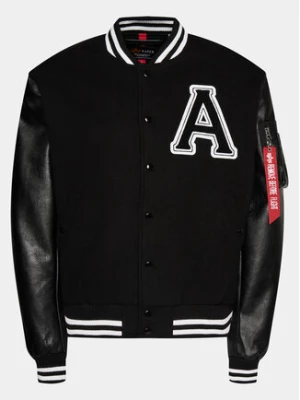 Alpha Industries Kurtka bomber College 146111 Czarny Relaxed Fit