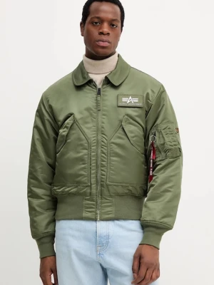 Alpha Industries kurtka bomber CWU 45 kolor zielony przejściowa 100102.01