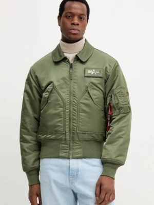 Alpha Industries kurtka bomber CWU 45 kolor zielony przejściowa 100102.01