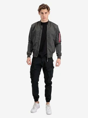 Alpha Industries kurtka bomber dwustronna MA-1 LW AOP Rainbow męska kolor szary przejściowa 106109.136-SZARY