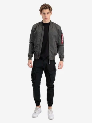 Alpha Industries kurtka bomber dwustronna MA-1 LW AOP Rainbow męska kolor szary przejściowa 106109.136-SZARY
