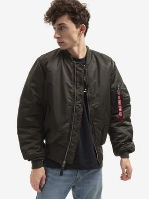 Alpha Industries kurtka bomber dwustronna Ma-1 Reversible męska kolor zielony przejściowa 100101.04-ZIELONY