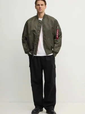 Alpha Industries kurtka bomber dwustronna Ma-1 Reversible męska kolor zielony przejściowa 100101.04-ZIELONY