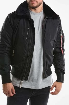 Alpha Industries kurtka bomber Injector III męski kolor czarny przejściowa 143104.03