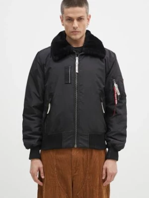 Alpha Industries kurtka bomber Injector III męski kolor czarny przejściowa 143104.03