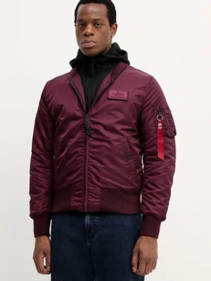 Alpha Industries kurtka bomber kolor bordowy zimowa 183110.608