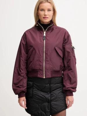 Alpha Industries kurtka bomber kolor bordowy zimowa 258010.608