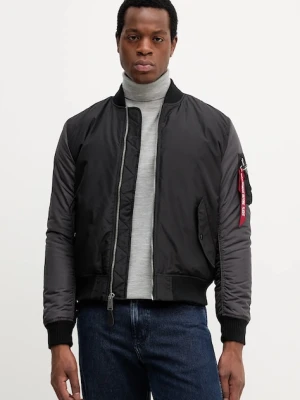 Alpha Industries kurtka bomber kolor czarny przejściowa 258120.03