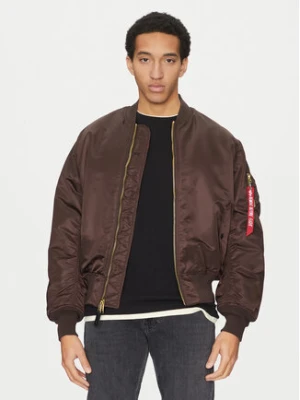 Alpha Industries Kurtka bomber Ma-1 100101 Brązowy Regular Fit