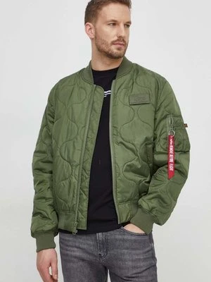 Alpha Industries kurtka bomber MA-1 ALS męski kolor zielony przejściowa