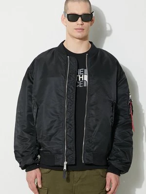 Alpha Industries kurtka bomber MA-1 CS męski kolor czarny przejściowa oversize 136136